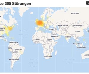 Gut, wenn man dann eine Multicloud hat: Microsoft kämpft aktuell gegen zahlreiche Cloudausfälle! Foto/Screenshot: SOR.