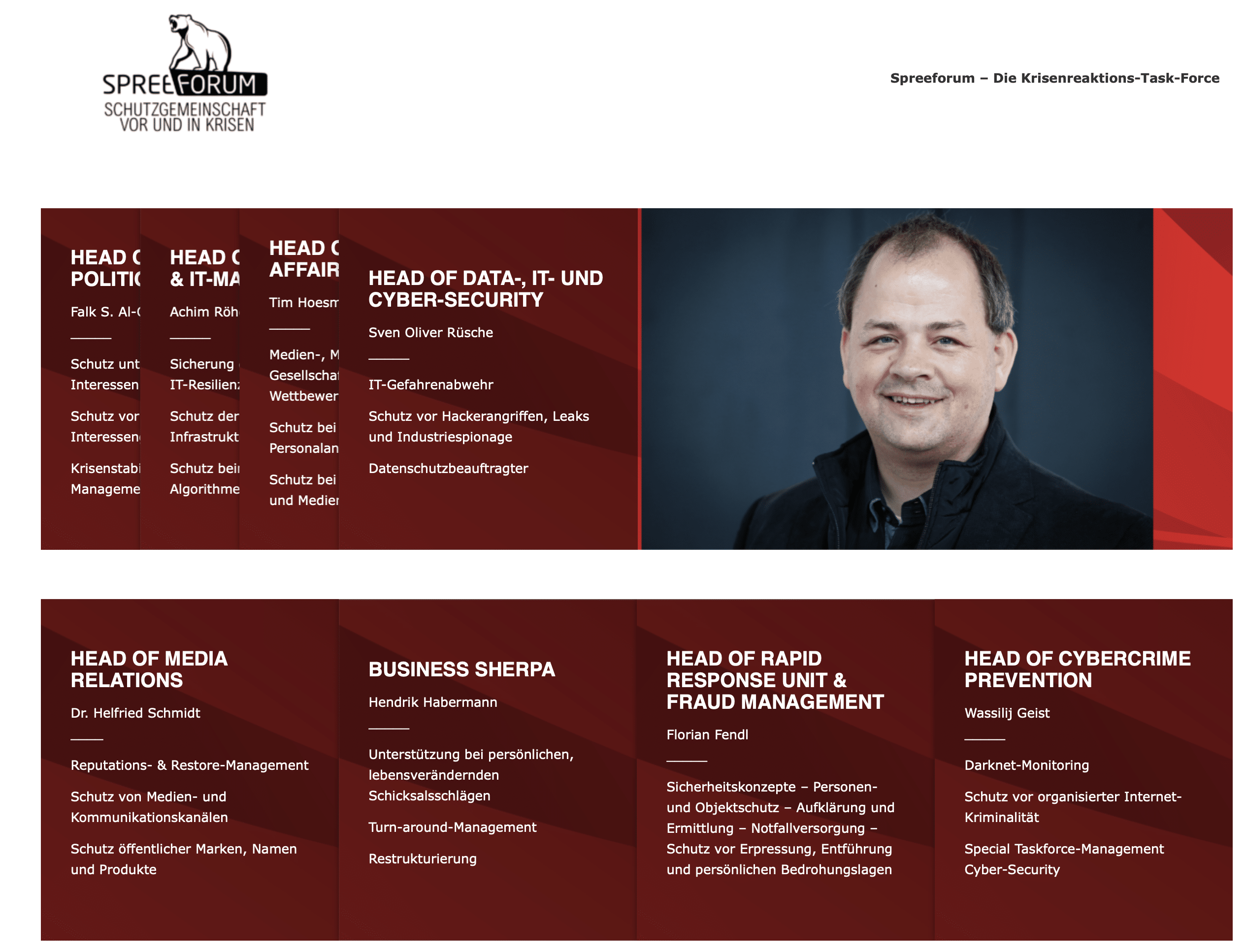 Spreeforum Berlin - Head of Cybersecurity Internetexperte Sven Oliver Rüsche.
