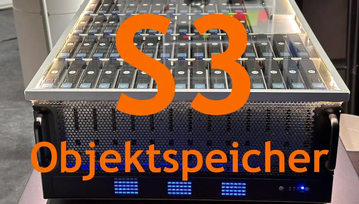 S3-Objektspeicher - im Rechenzentrum exemplarisch.