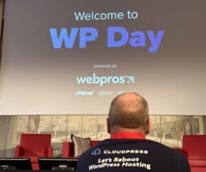 Cloudfest 2024 - Webpros präsentierte seine Wordpress Lösungen.