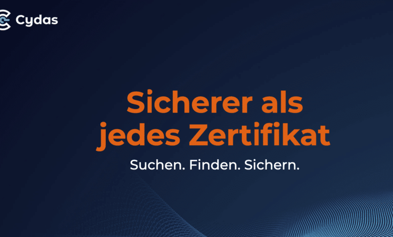 Cydas bietet DSGVO Schnelltest auf seiner Homepage an.