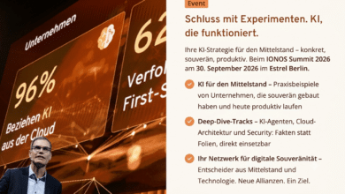IONOS Summit 2026 in Berlin. Sven Oliver Rüsche ist Berater für eine solide Digitalstrategie und ist vor Ort im Estrel-Hotel in Neukölln.